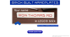 Desktop Screenshot of brickbuiltnameplates.com