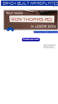 Mobile Screenshot of brickbuiltnameplates.com