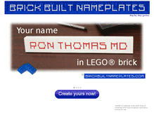 Tablet Screenshot of brickbuiltnameplates.com